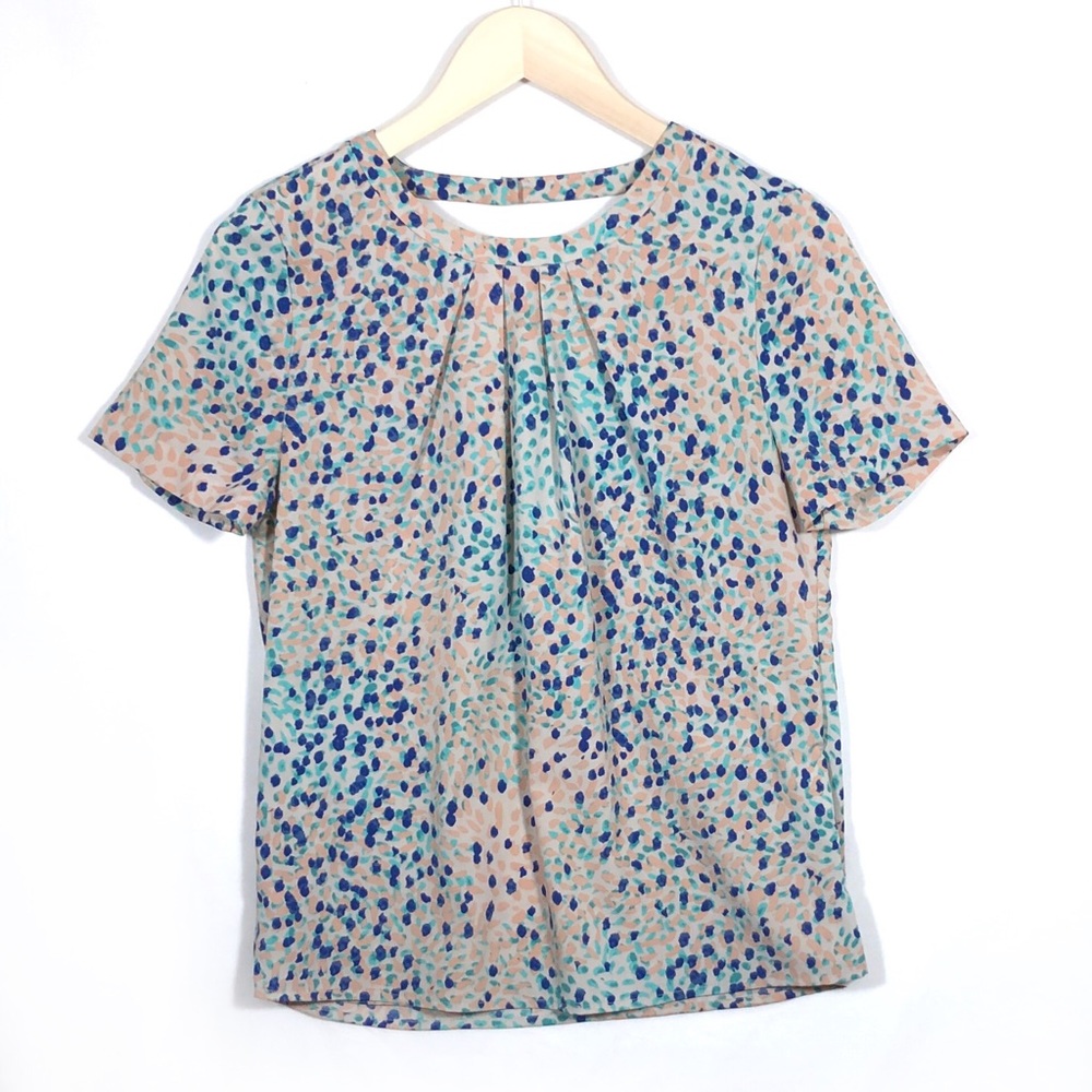 Banana Republic Short Sleeve Printed Blouse - XS